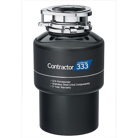 In-Sink-Erator InSinkErator CONTRACTOR333W-CORD 0.75 HP Contractor 333 Garbage Disposal with Cord CONTRACTOR333W/CORD